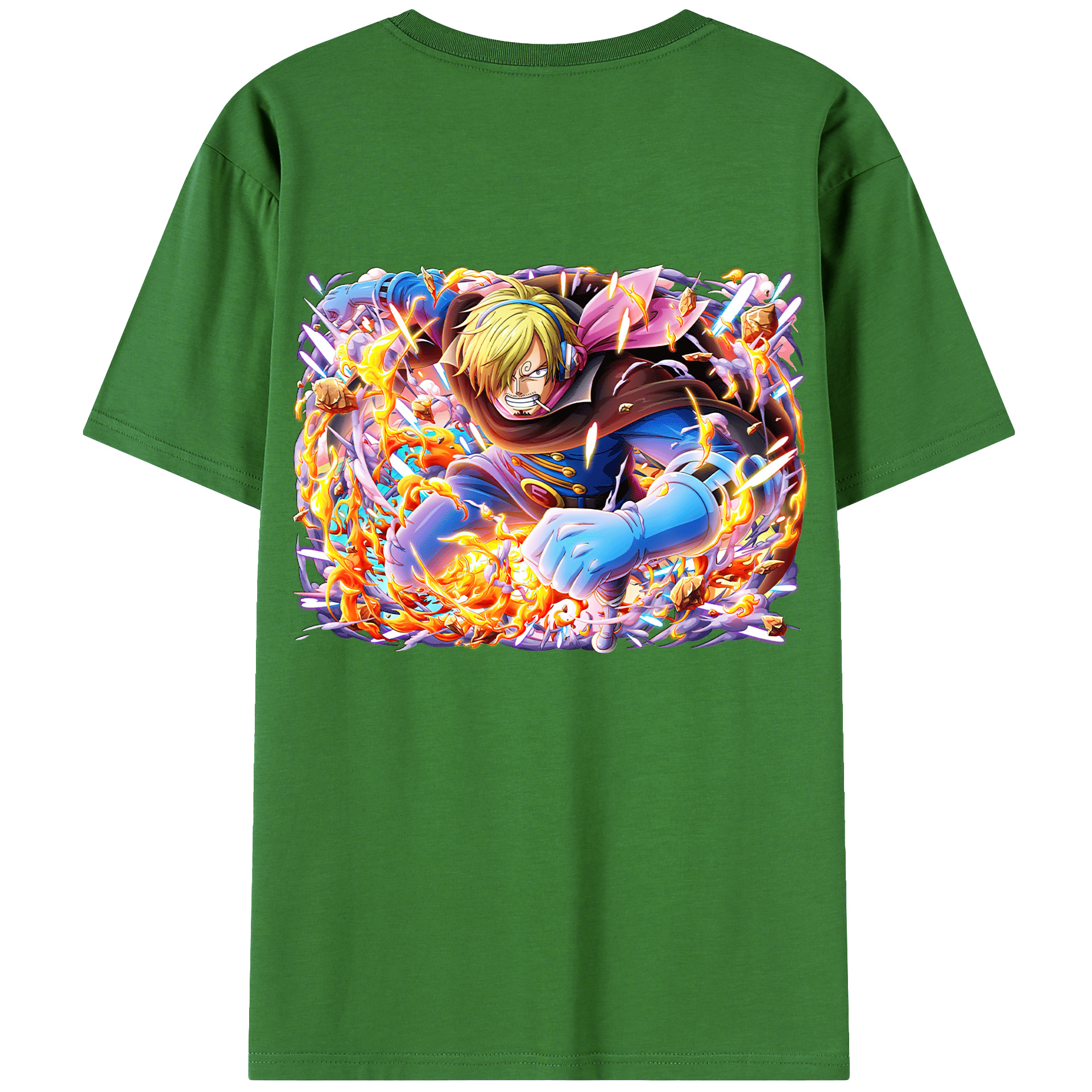 （画像用） ワンピース サンジ ONE PIECE Sanji レディース半袖Tシャツ(バックプリント)
